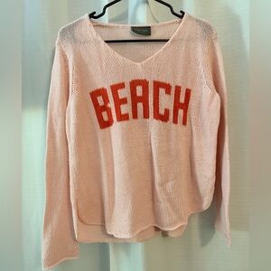 Pink Beach Sweater by Wooden Ships